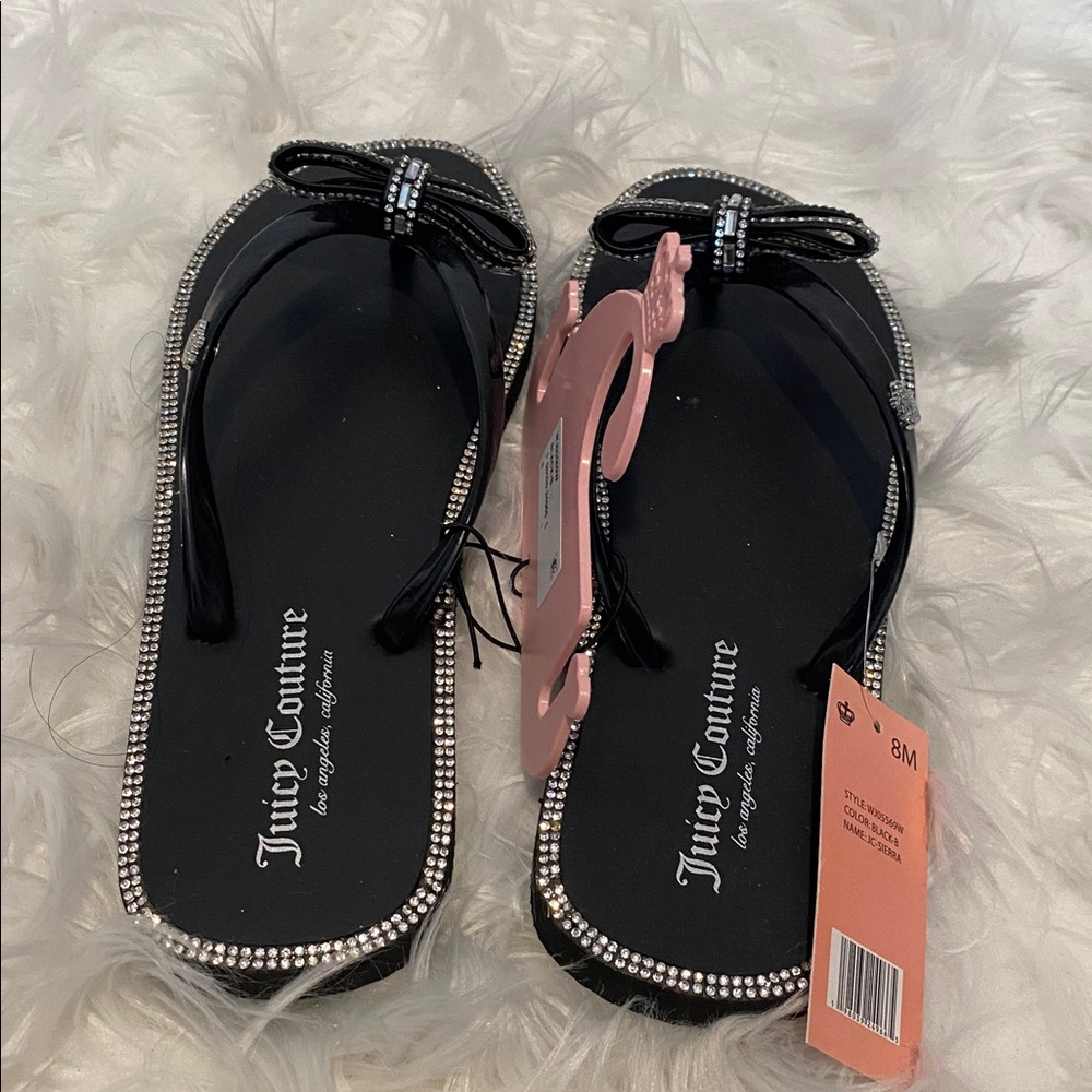 Juicy Couture Bow Flip Flops - Picture 4 of 5